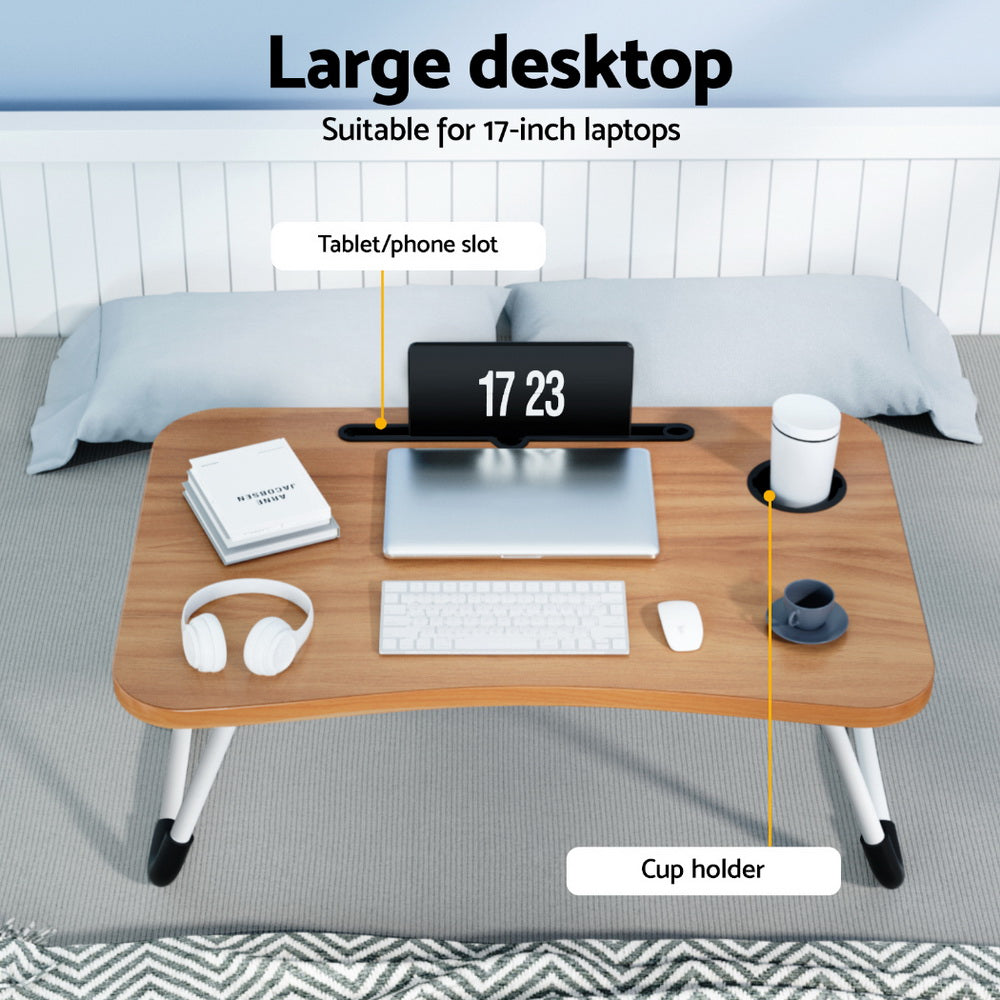 Laptop Desk Table Foldable Stand Tray Sofa Bed Portable Adjustable Desks