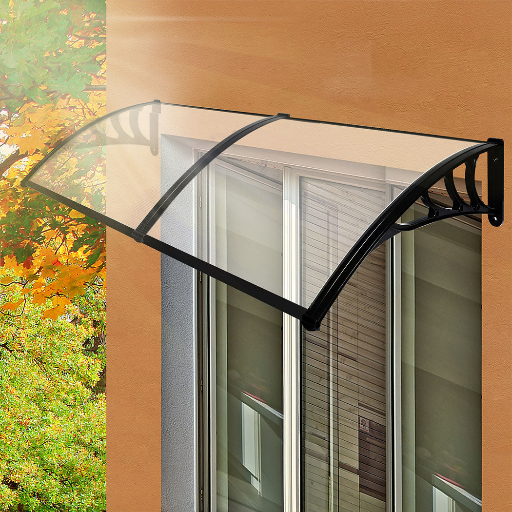 Mountview Door Awning Outdoor 1M X 2.4M Transparent 1X2.4M