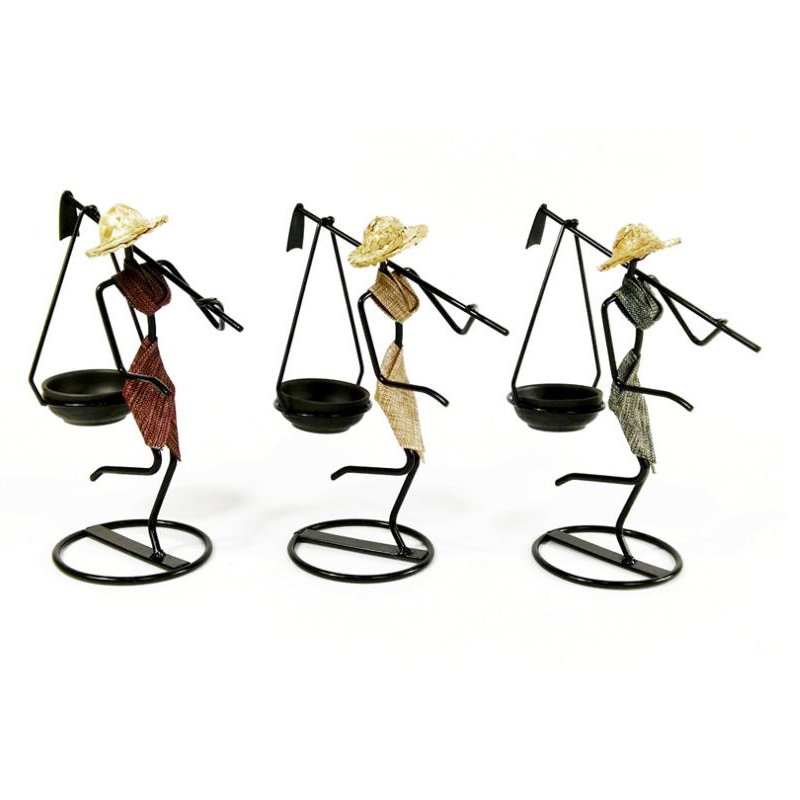 Long Golden Dress Modern Iron Art Candle Holder Stylish Decorative Stand For Living Room Dining And Study