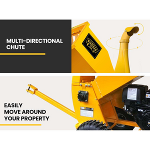 Michigan 18Hp Wood Chipper Garden Shredder Mulcher Tree Petrol Commercial Branch