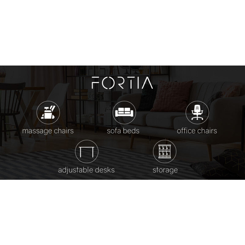 Fortia Electric Full Body Gravity Massage Recliner Chair With Heat And Bluetooth Black/Blue