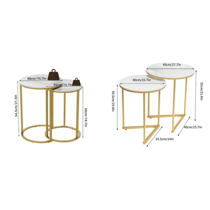 Modern Nesting Coffee Side Table Set