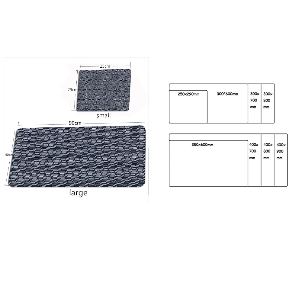 Mouse Pad Dark Gray 300X800x3mm Desk Gaming Laptop Accessories