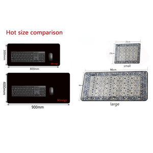 Mouse Pad Light Gray 400 By 800 3 Millimetres Persian Rug Gaming Computer