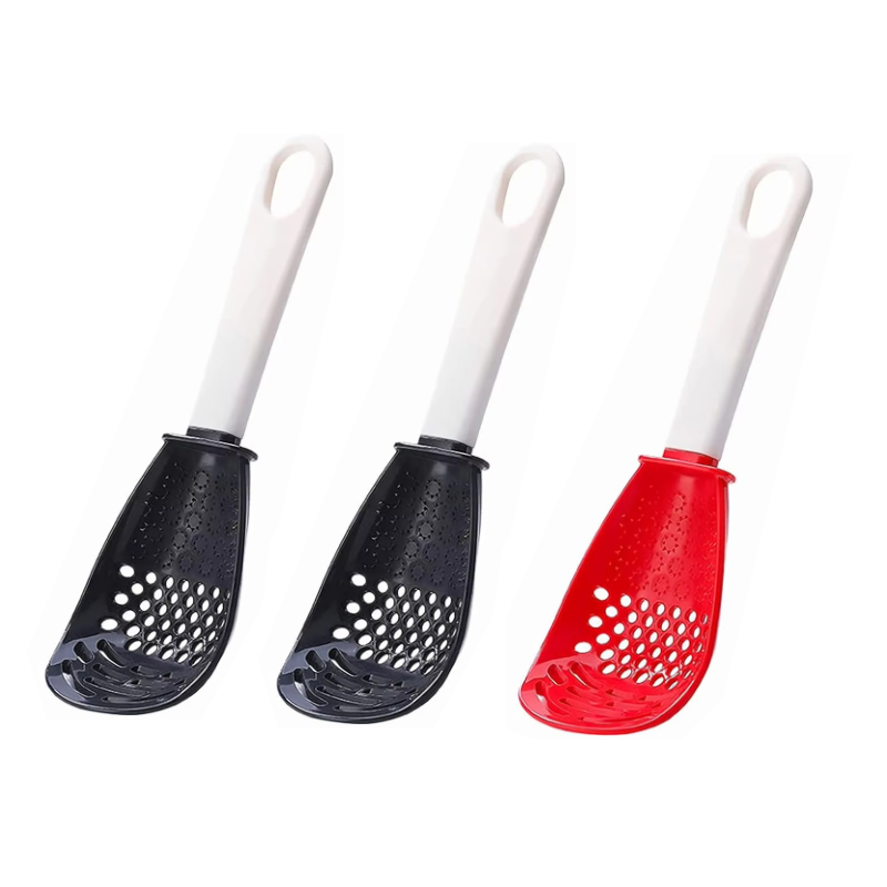 Multifunctional Slotted Spoon Cooking For Grinding And Stir Frying Kitchen Gadget