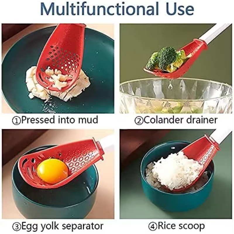 Multifunctional Slotted Spoon Cooking For Grinding And Stir Frying Kitchen Gadget