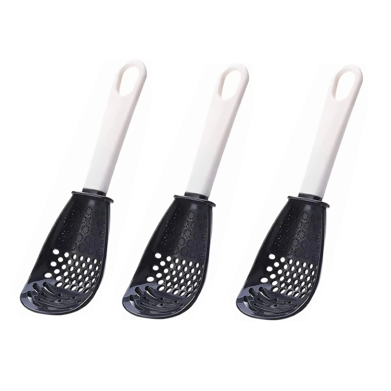 Multifunctional Slotted Spoon Cooking For Grinding And Stir Frying Kitchen Gadget