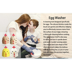 New Kitchen Gadget Egg Scrubber Silicone Washer Machine Tool Cleaner Brush