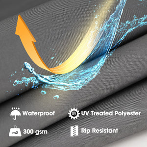 Shade Shield 2 X 1.5M Retractable Grey Folding Arm Awning Powder Coated 6063 Aluminium With Hand Crank For Outdoor Patio