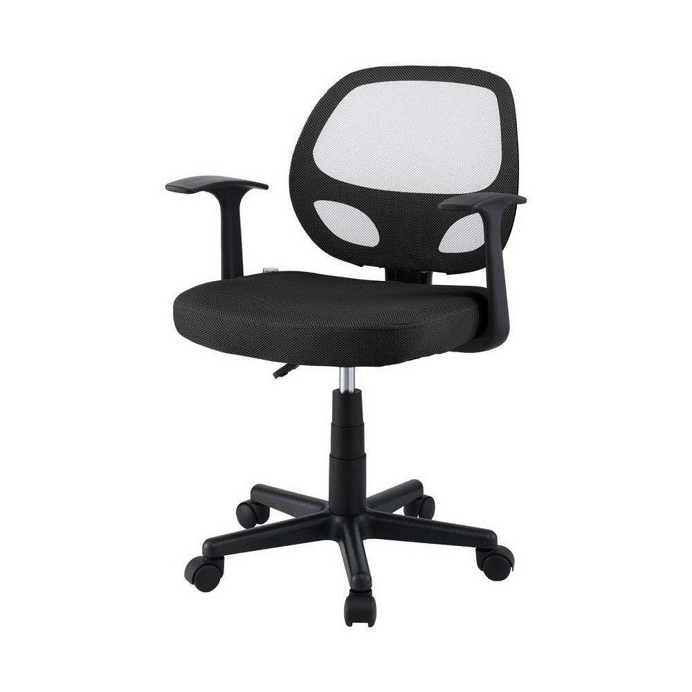 Artiss Mesh Office Chair Computer Gaming Desk Chairs Work Study Mid Back Black