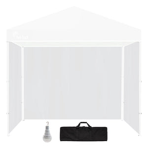 Red Track Accessory Pack For 3X3m White Gazebo Includes Walls Carry Bag Rechargeable Usb Lamp