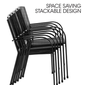 Fortia 7Pc Outdoor Dining Furniture Setting Table And Chairs Outside With E Coating