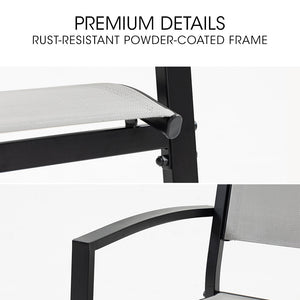 Fortia 6Pc Outdoor Dining Chair Set Outside