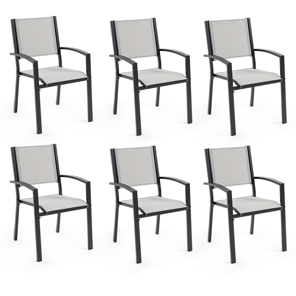 Fortia 6Pc Outdoor Dining Chair Set Outside