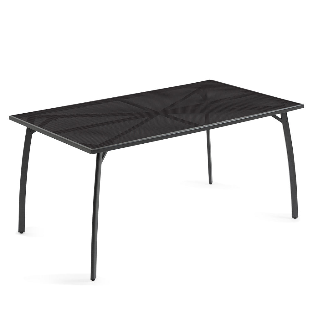 Fortia 150X90cm Outdoor Dining Table Rectangular Furniture Outside With E Coating