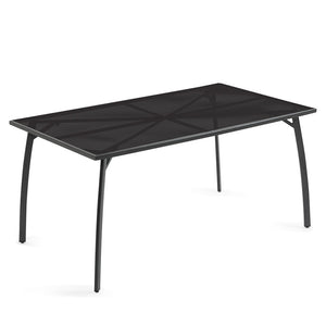 Fortia 150X90cm Outdoor Dining Table Rectangular Furniture Outside With E Coating
