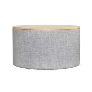 Artiss Storage Blanket Box 60Cm Linen Round Grey