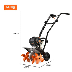 Plantcraft Titan 9 15' 4 Stroke Petrol Handheld Cultivator Tiller