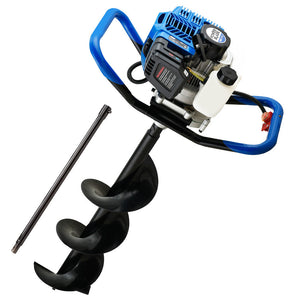 Powerblade Pd750 52Cc Stroke Petrol Post Hole Digger 200Mm Auger W/ 600Mm Extension Shaft