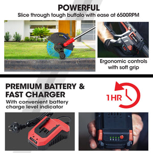 Baumr Ag Baumr-Ag Lt3 20V Sync Cordless Line Trimmer Whipper Snipper With Battery And Charger Kit