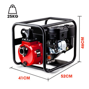 Warton 2' 8Hp Petrol High Flow Water Transfer Pump Irrigation Volume Inch