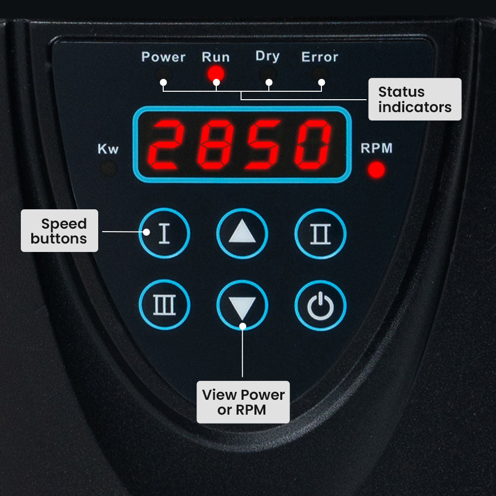 Protege Swimming Pool Spa Variable Speed Water Pump 1.5Hp 3 Speeds Quiet Economical For And