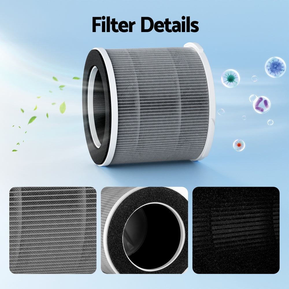 Devanti Replacement Filter Air Purifier Hepah11 Filters Carbon 3 Layer