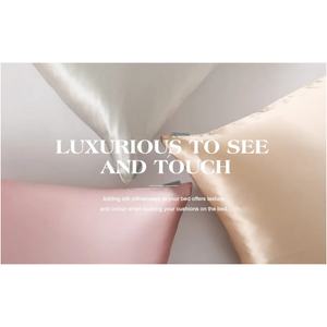 Pillowcase 50X90cm Pink Natural Mulberry Silk For Comfortable Bed