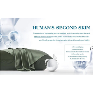 Pillowcase Set With Eye Mask Blue Gray 51X66cm Natural Mulberry Silk