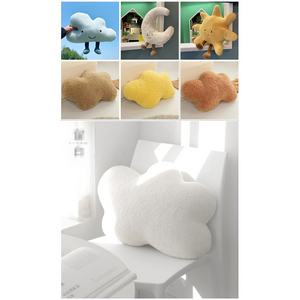 Plush Moon Shape Pillow With Legs Soft Cushion For Garden Decor