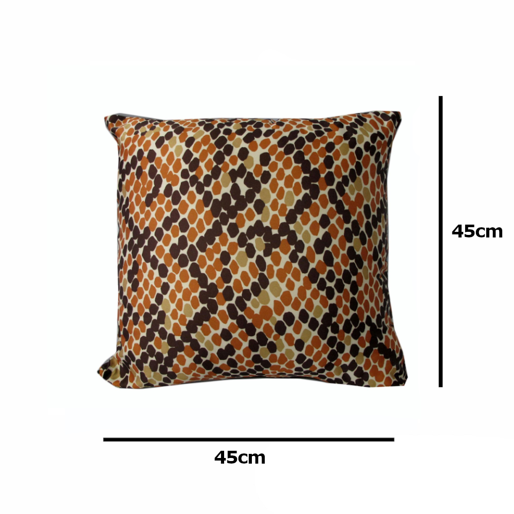 Rapee Morocco Hive Orange 45X45 Cm Square Cushion