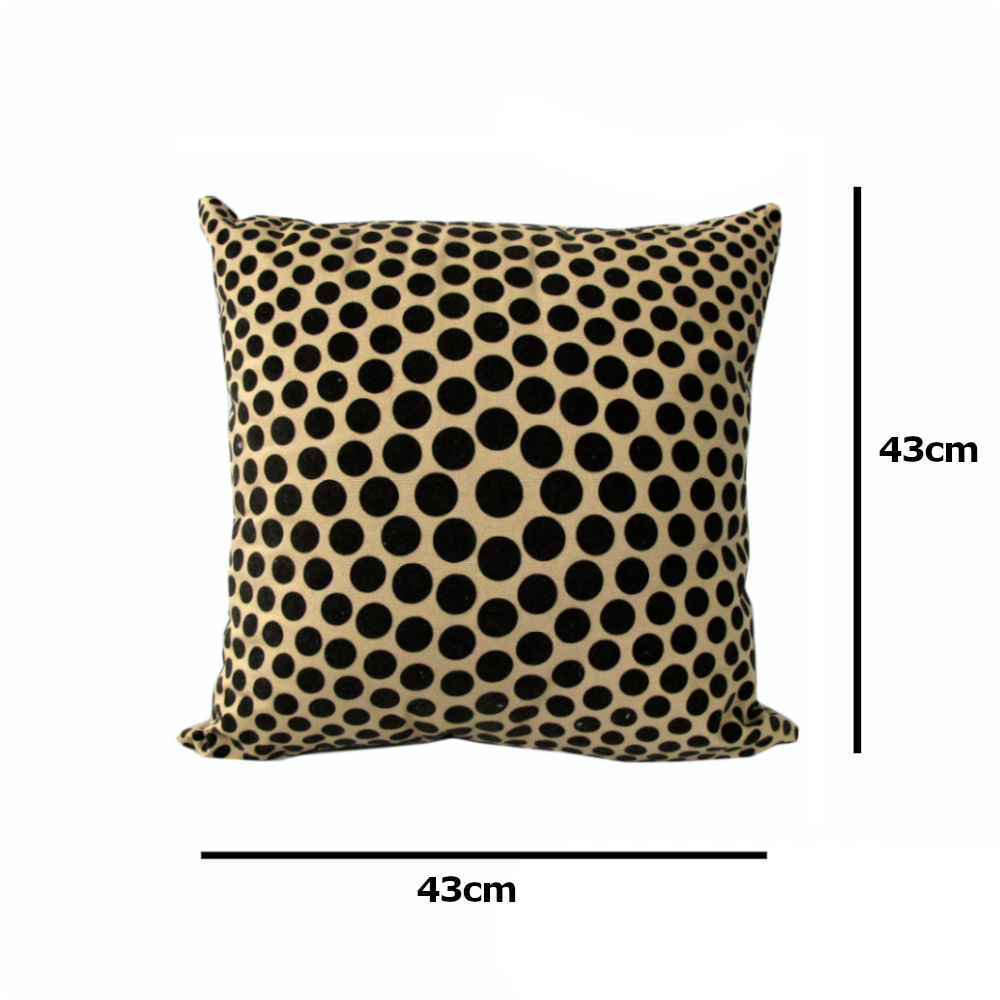 Rapee Eden Flocked Stone 43X43 Cm Square Cushion