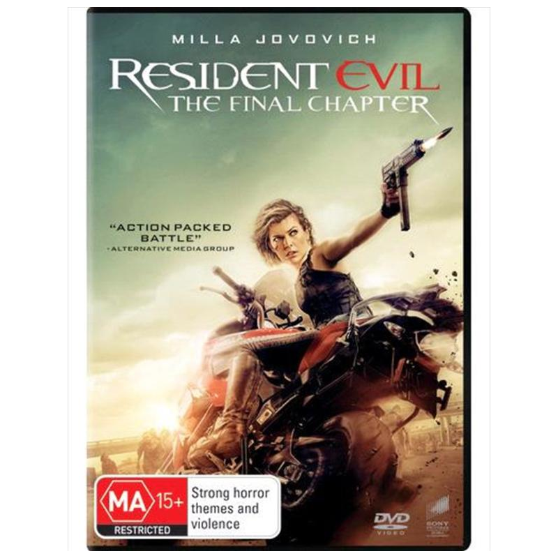 Resident Evil The Final Chapter Dvd