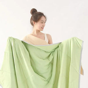 Summer Cooling Blankets Three Layers Throw Quilt For Air Conditioner Use

<