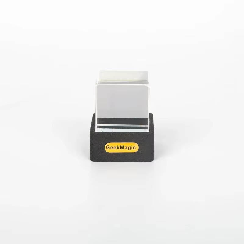 Geekmagic Giftv Crystal Cube Photo Display Holographic Desktop Smart Weather Station Digital Clock With Animations Album
