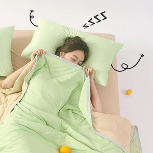 Summer Cooling Blankets Three Layers Throw Quilt For Air Conditioner Use

<