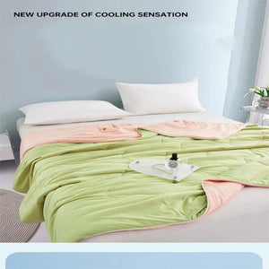 New Super Soft Silky Cooling Feel Blanket For Summer Skin Fiendly Breathable Thin Comforter Grade A Home Fresh Quilt Que