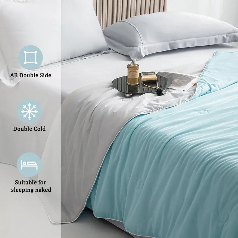 High Quality Cooling Blanket Smooth Air Condition Comforter Lightweight Summer Quilt