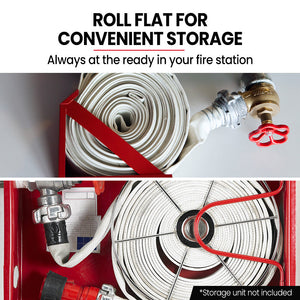 Protege 36M X 38Mm Canvas Lay Flat Fire Hose Kit High Pressure Nozzle Irrigation Suitable