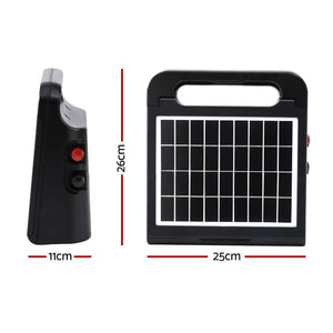Giantz 2.5Km Electric Fence Energiser Solar Farm 0.15J