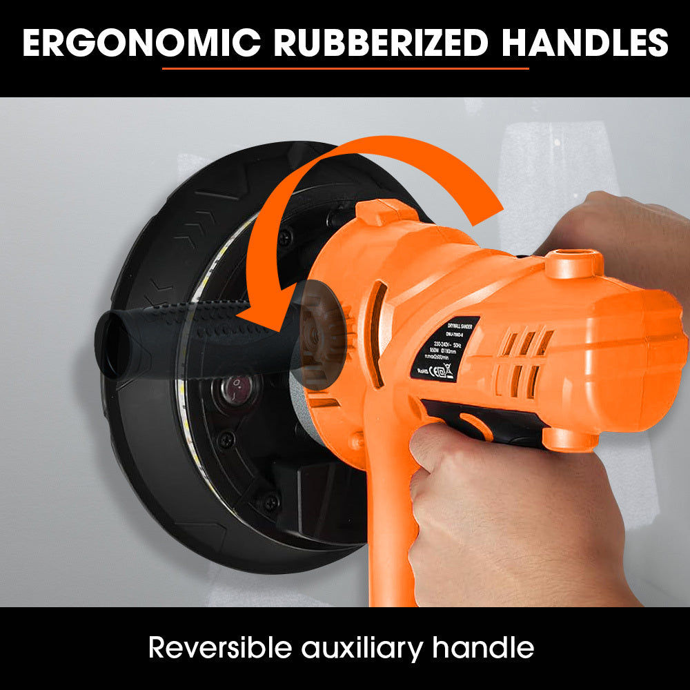 Unimac 180Mm 850W Handheld Drywall Sander Electric Wall Sanding Machine With Automatic Vacuum System Led Worklight 6X Di