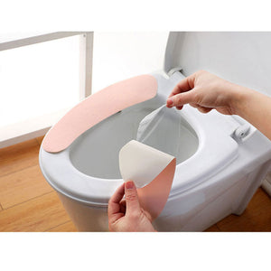 Toilet Seat Cover Blue Washable Mat Bathroom Pad Cushion Bidet Accessories