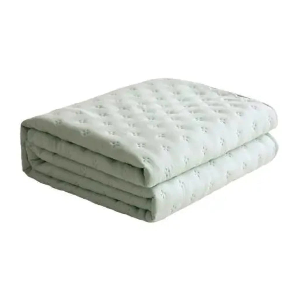 Double Cold Effect Cool Fiber Blankets Breathable Lightweight Air Conditioning Quilt Summer Nap Large Sofa Bed