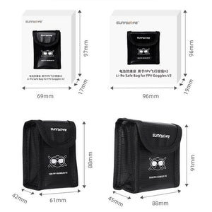 Dji Fpv Battery Explosion Proof Bag For Glasses And Drone Batteries