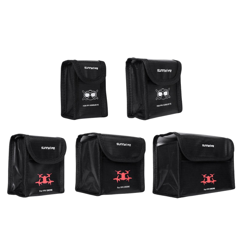 Dji Fpv Battery Explosion Proof Bag For Glasses And Drone Batteries