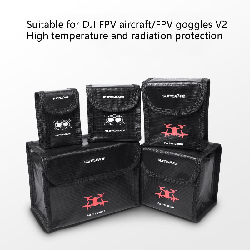 Dji Fpv Battery Explosion Proof Bag For Glasses And Drone Batteries