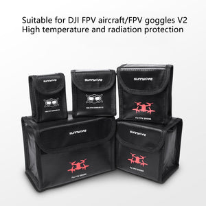 Dji Fpv Battery Explosion Proof Bag For Glasses And Drone Batteries