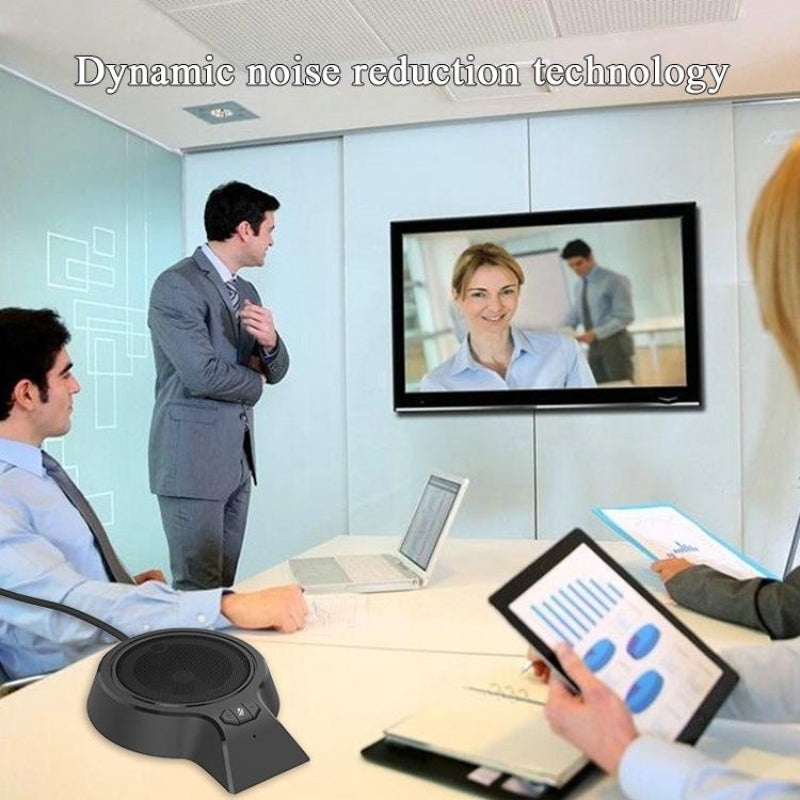 360-Degree Usb Omnidirectional Conference Microphone Video Calls Webcasts