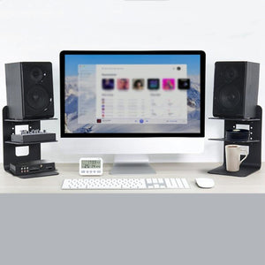 Double Layer Portable Aluminium Laptop Stand With Cooling Speaker