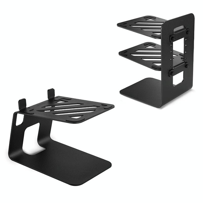 Double Layer Portable Aluminium Laptop Stand With Cooling Speaker